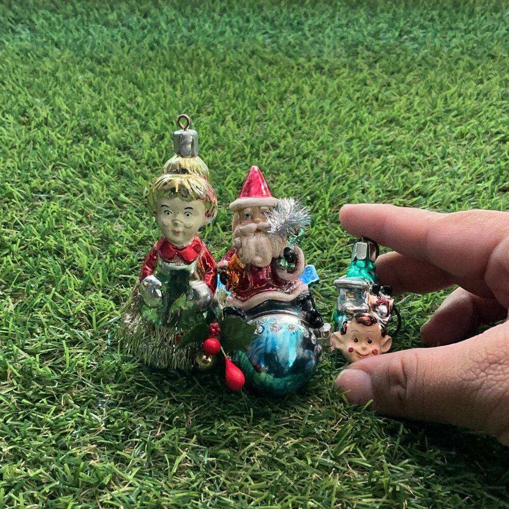 Katherine’s Collection Christmas Ornaments Lot 3 Santa Elf Rocket 2001 2005